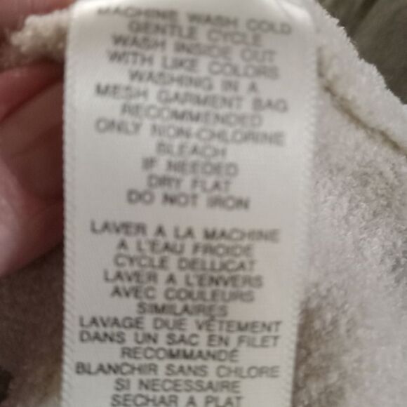 Soft, Cream, Brushed Nylon  Turtleneck Sweater - Picture 6 of 6